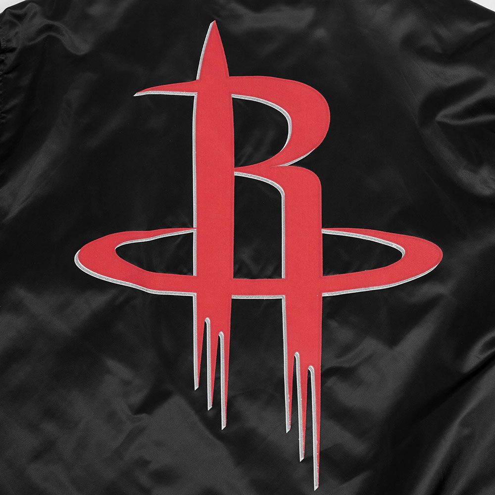Pro Standard Men's Houston Rockets Black Big Logo Satin Jacket product image