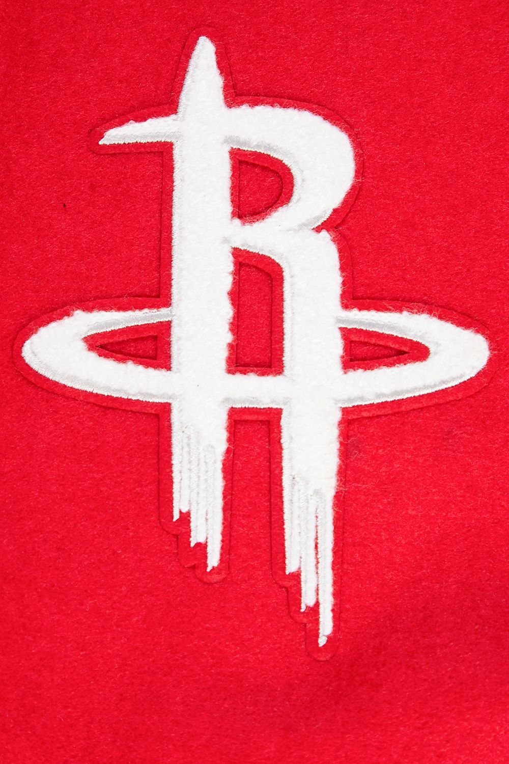 Pro Standard Men's Houston Rockets Red Classic Rib Wool Varsity Jacket product image