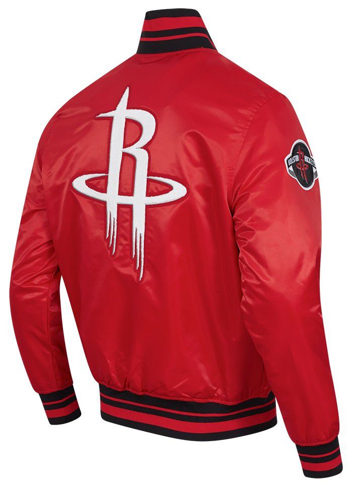 Pro Standard Men's Houston Rockets Red Retro Classics Rib Satin Jacket product image