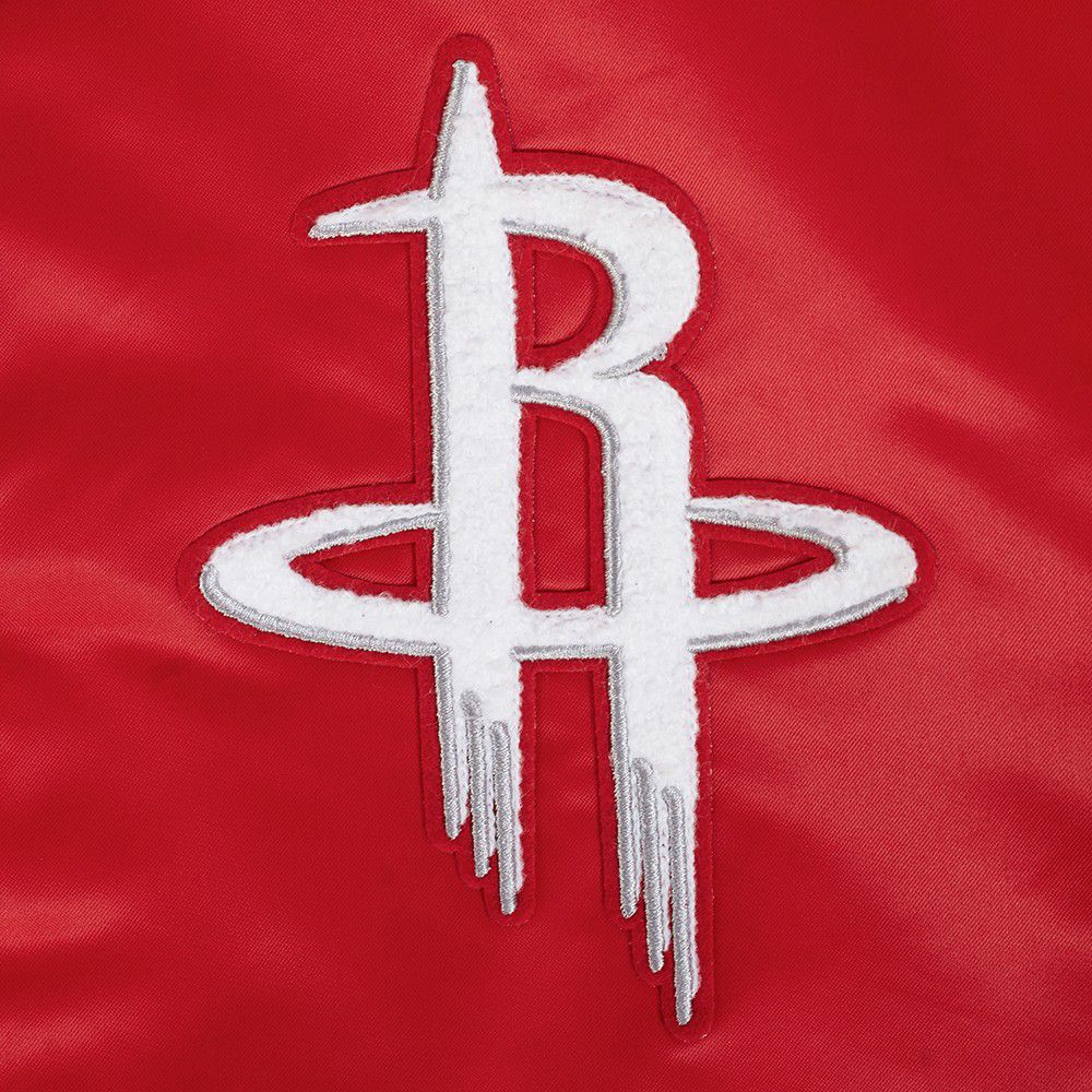 Pro Standard Men's Houston Rockets Red Retro Classics Rib Satin Jacket product image