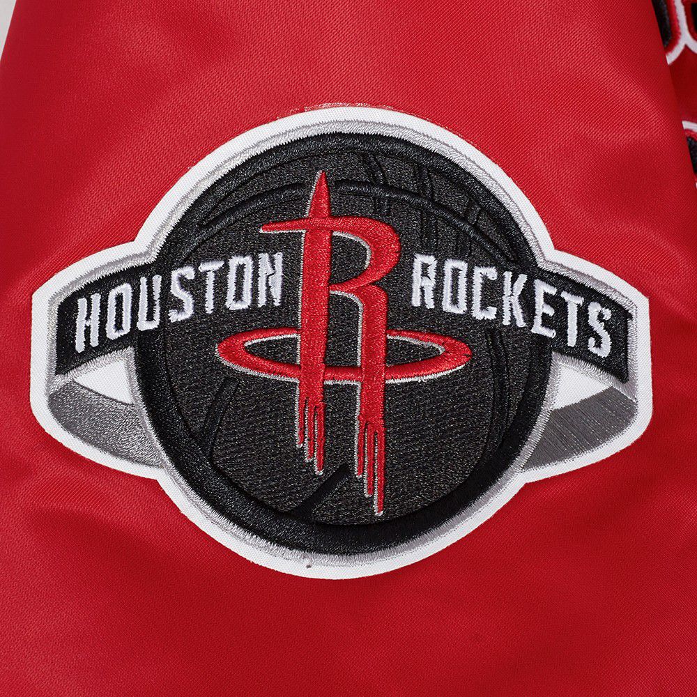 Pro Standard Men's Houston Rockets Red Retro Classics Rib Satin Jacket product image