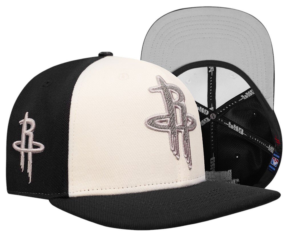 Pro Standard Adult Houston Rockets Black Pinch Snapback Adjustable Hat product image