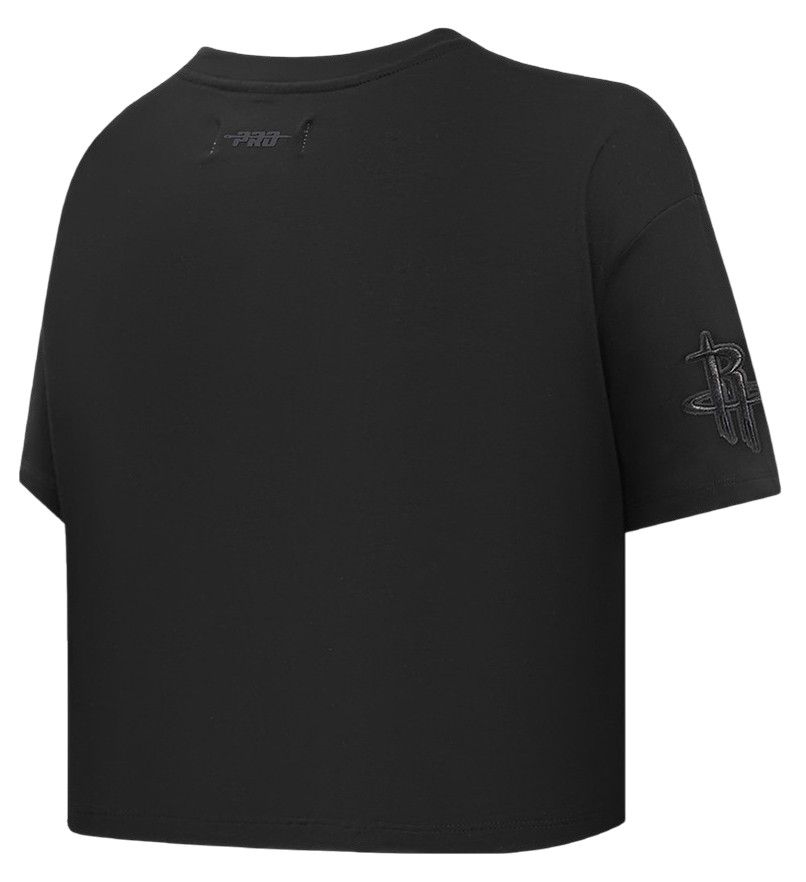 Pro Standard Women's Houston Rockets Black Neutral Boxy Cropped T-Shirt product image