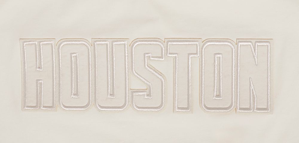 Pro Standard Women's Houston Rockets Off-White Neutral Boxy Cropped T-Shirt product image