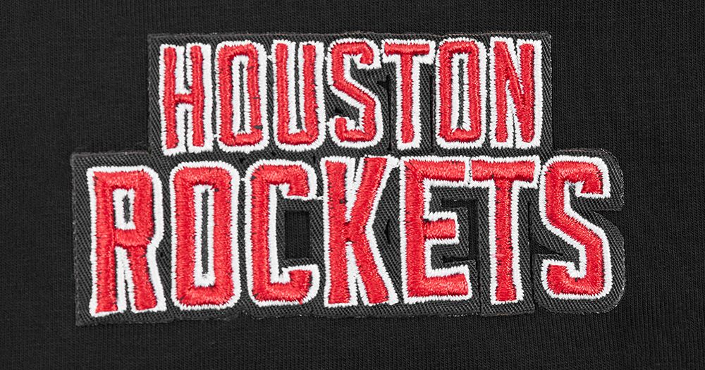 Pro Standard Women's Houston Rockets Black Script Tail Boxy Cropped T-Shirt product image