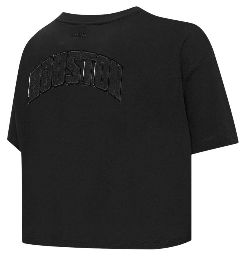 Pro Standard Women's Houston Rockets Black Boxy Cropped T-Shirt product image