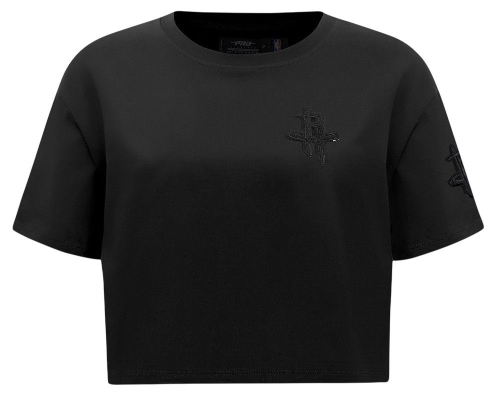Pro Standard Women's Houston Rockets Black Boxy Cropped T-Shirt product image
