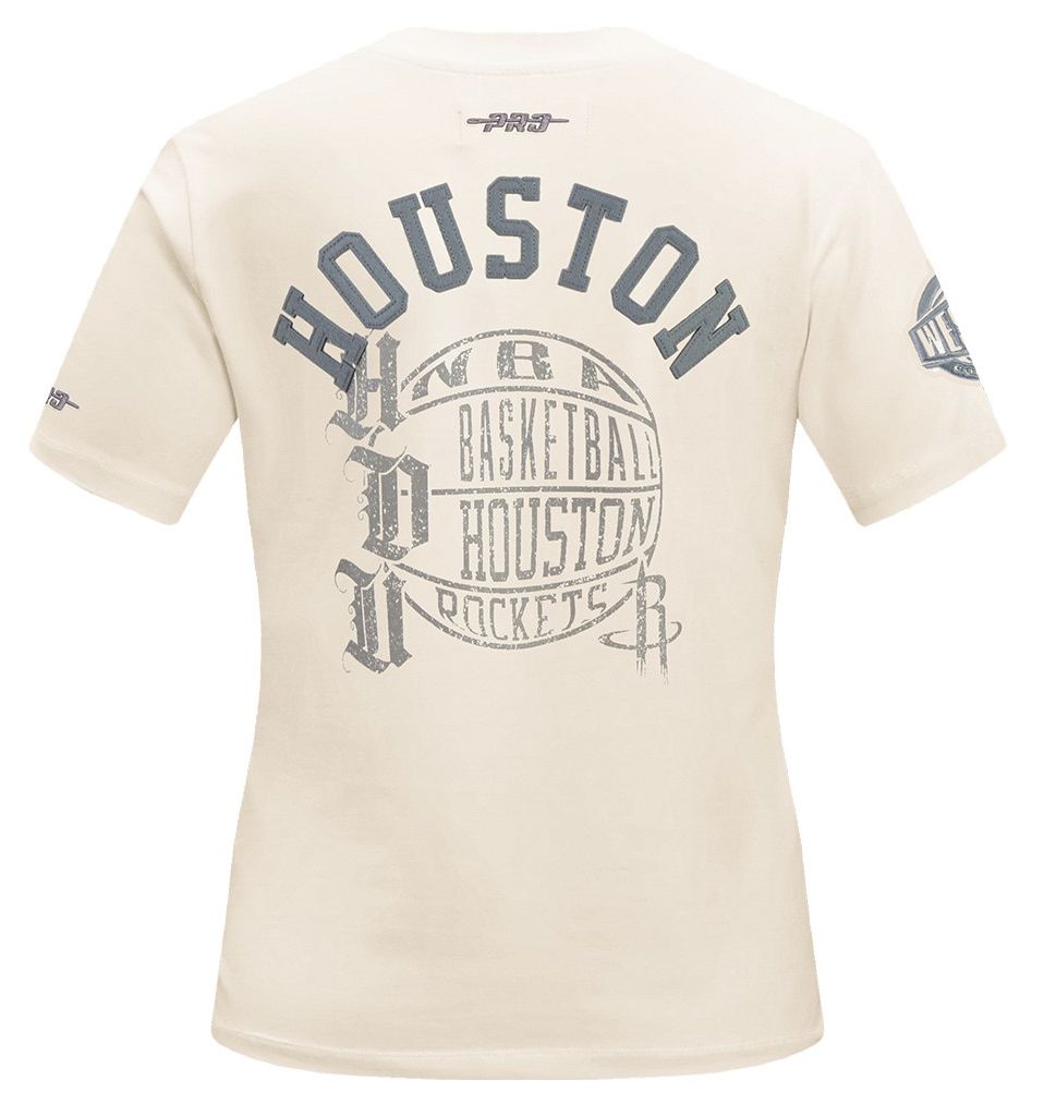 Pro Standard Women's Houston Rockets Off White Street Team Slim Fit T-Shirt product image