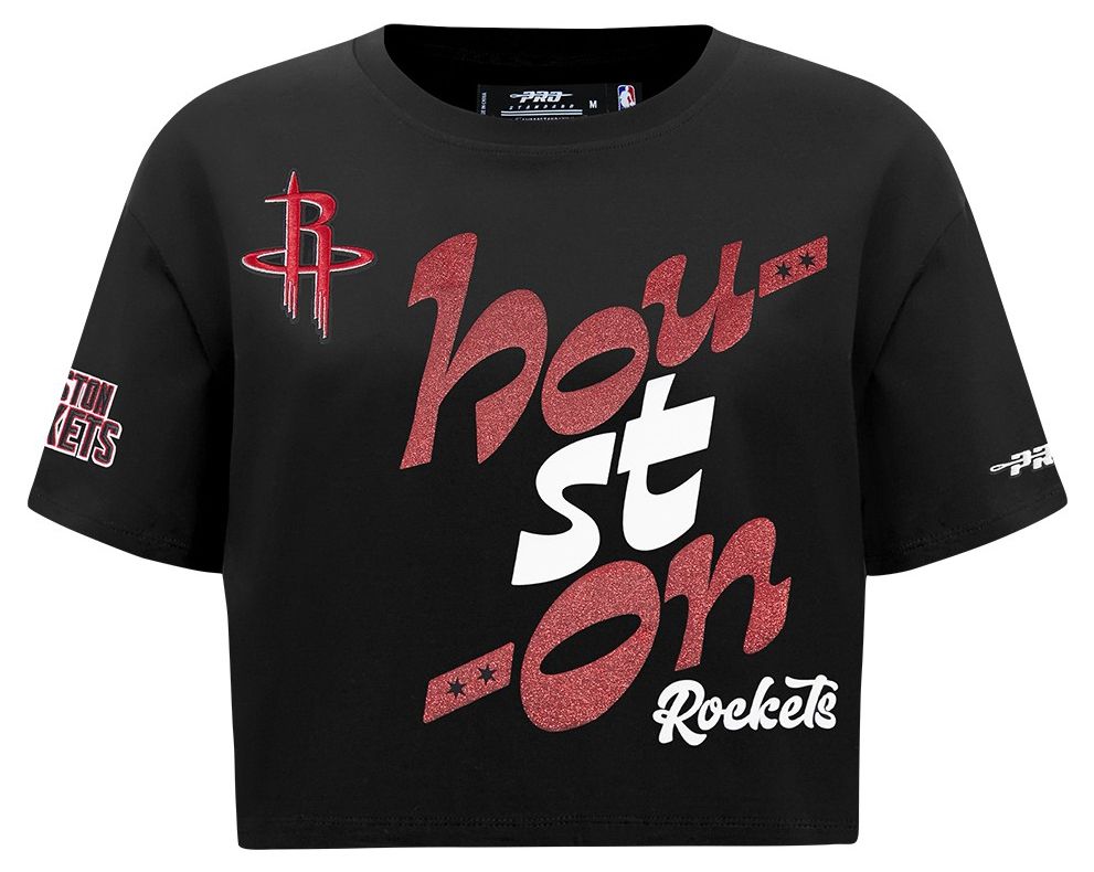 Pro Standard Women's Houston Rockets Blue Wordplay Boxy T-Shirt product image