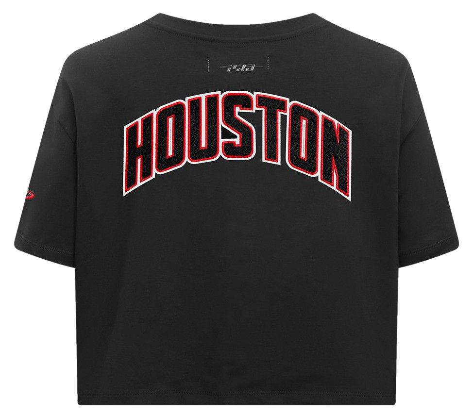 Pro Standard Women's Houston Rockets Black Classic Boxy Cropped T-Shirt product image