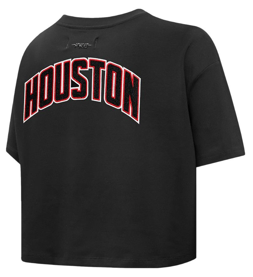 Pro Standard Women's Houston Rockets Black Classic Boxy Cropped T-Shirt product image