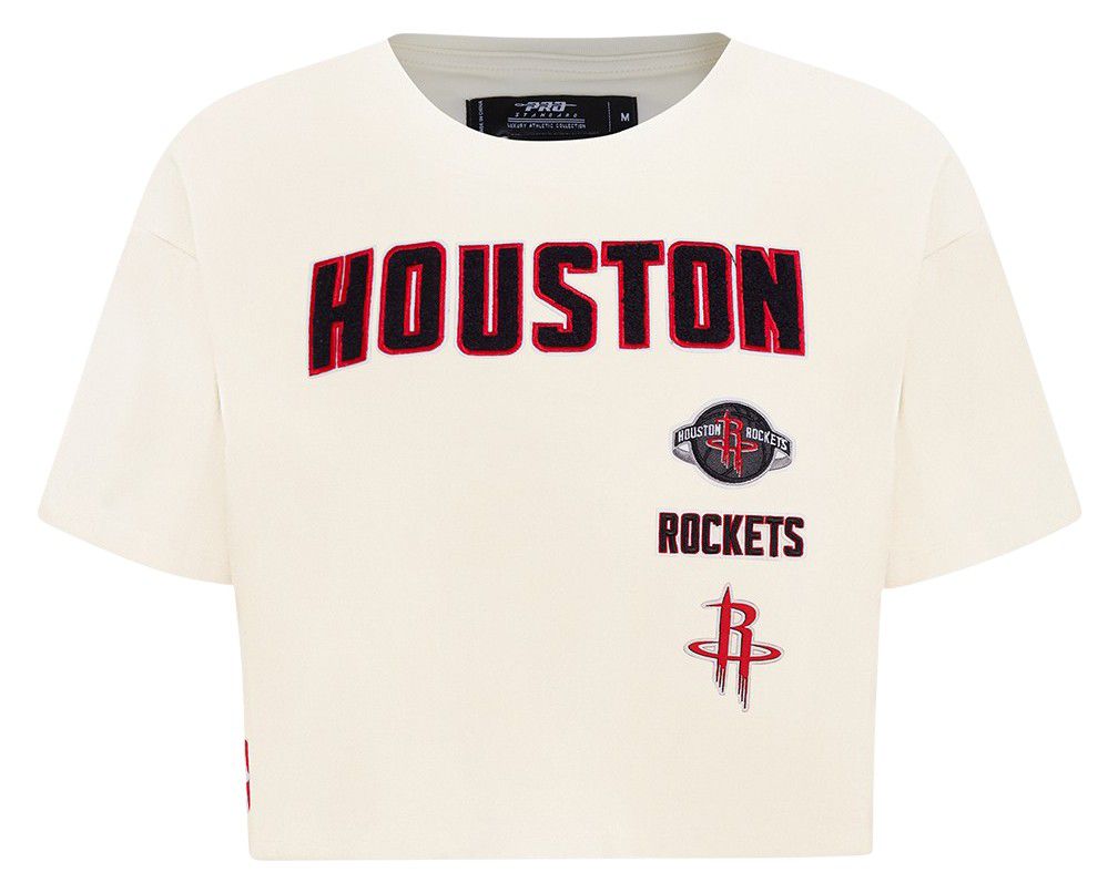 Pro Standard Women's Houston Rockets Off White Classic Boxy T-Shirt product image