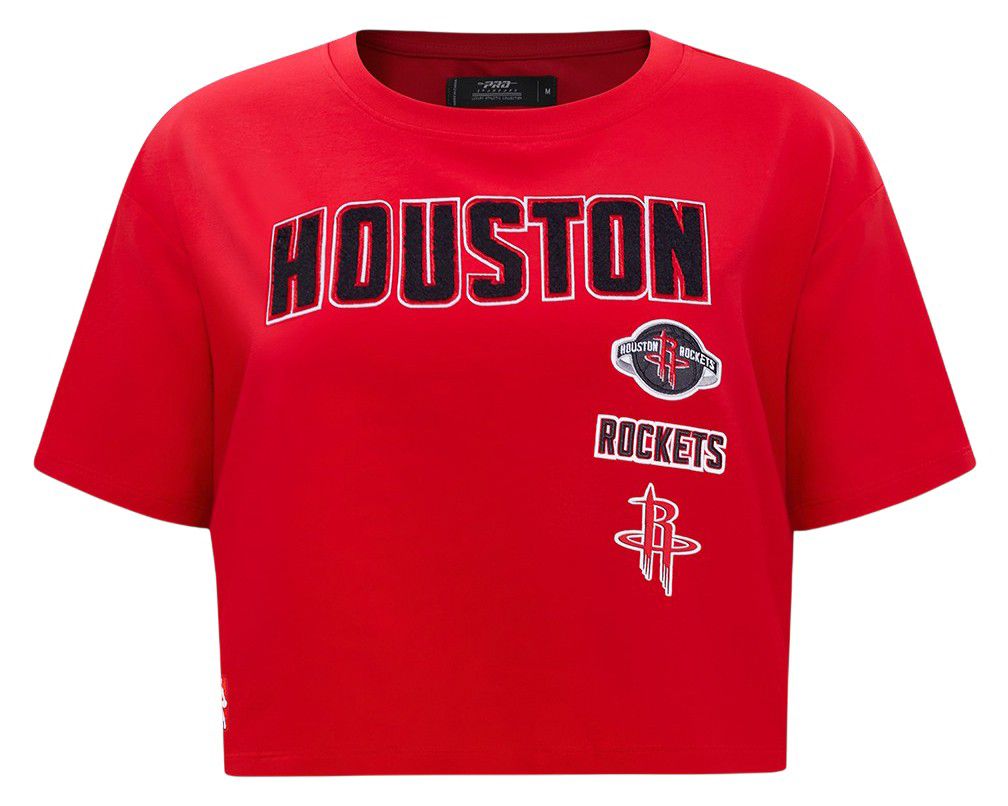 Pro Standard Women's Houston Rockets Red Classic Boxy Cropped T-Shirt product image