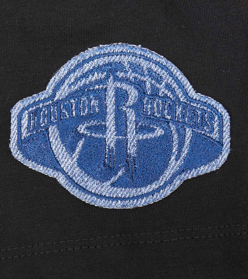 Pro Standard Women's Houston Rockets Black Varsity Blues Boxy Cropped T-Shirt product image