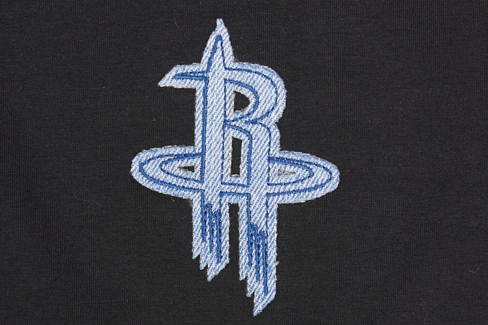 Pro Standard Women's Houston Rockets Black Varsity Blues Boxy Cropped T-Shirt product image