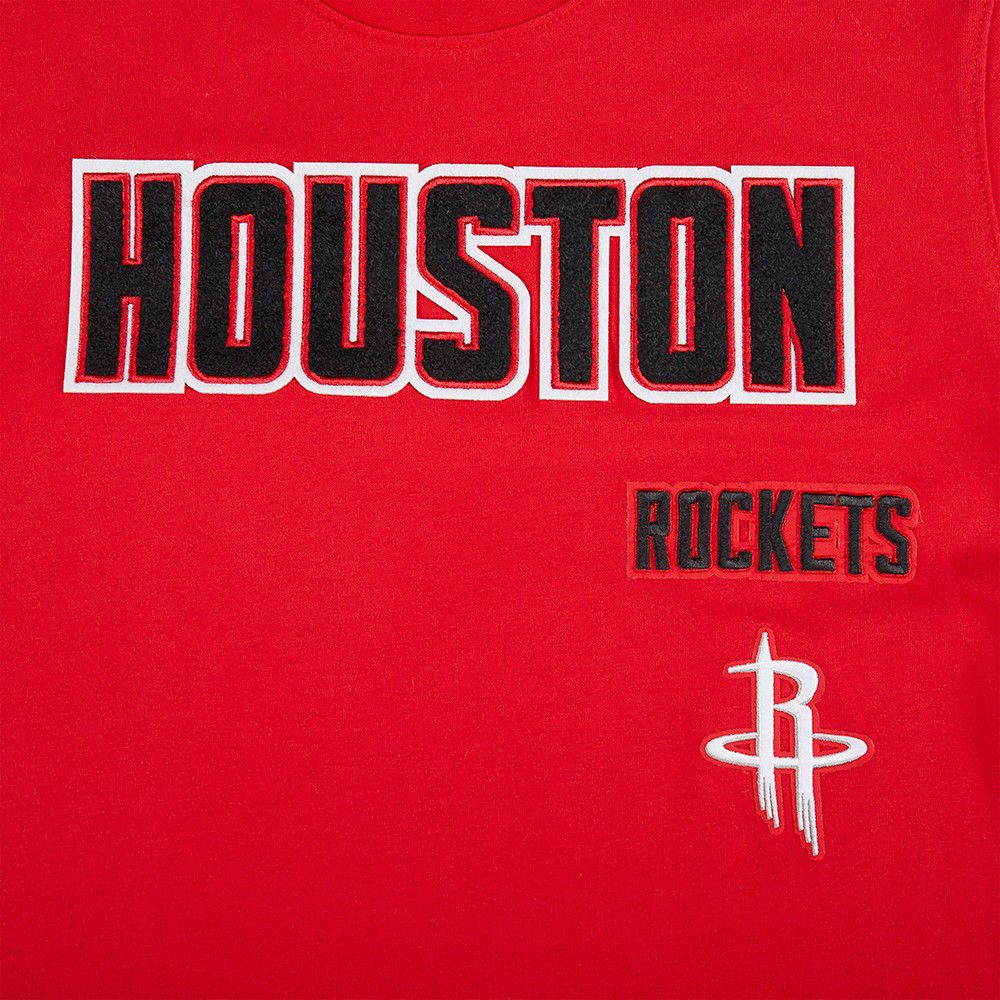Pro Standard Youth Houston Rockets Red Retro Classic Taping T-Shirt product image