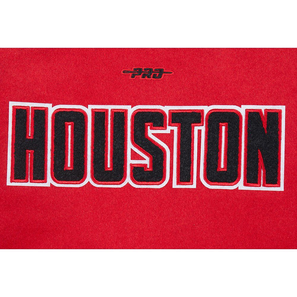 Pro Standard Youth Houston Rockets Red Wool Varsity Jacket product image