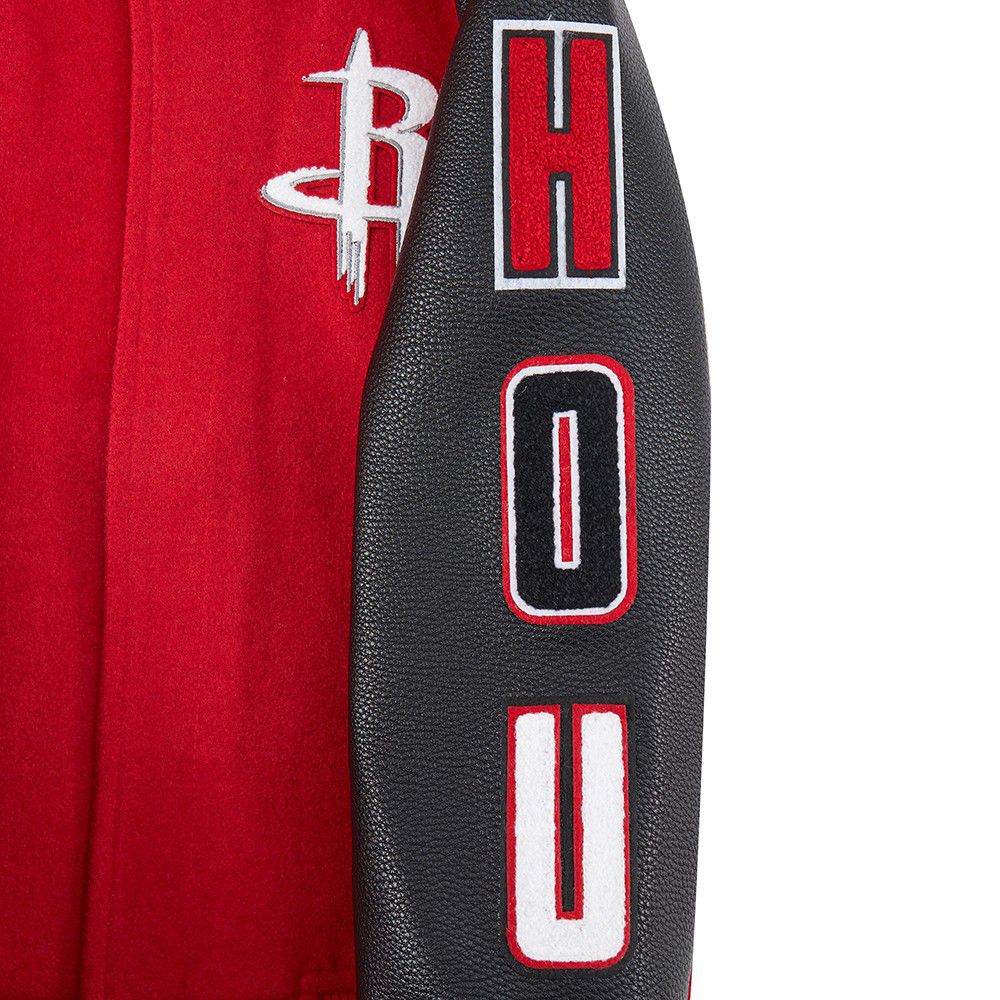 Pro Standard Youth Houston Rockets Red Wool Varsity Jacket product image