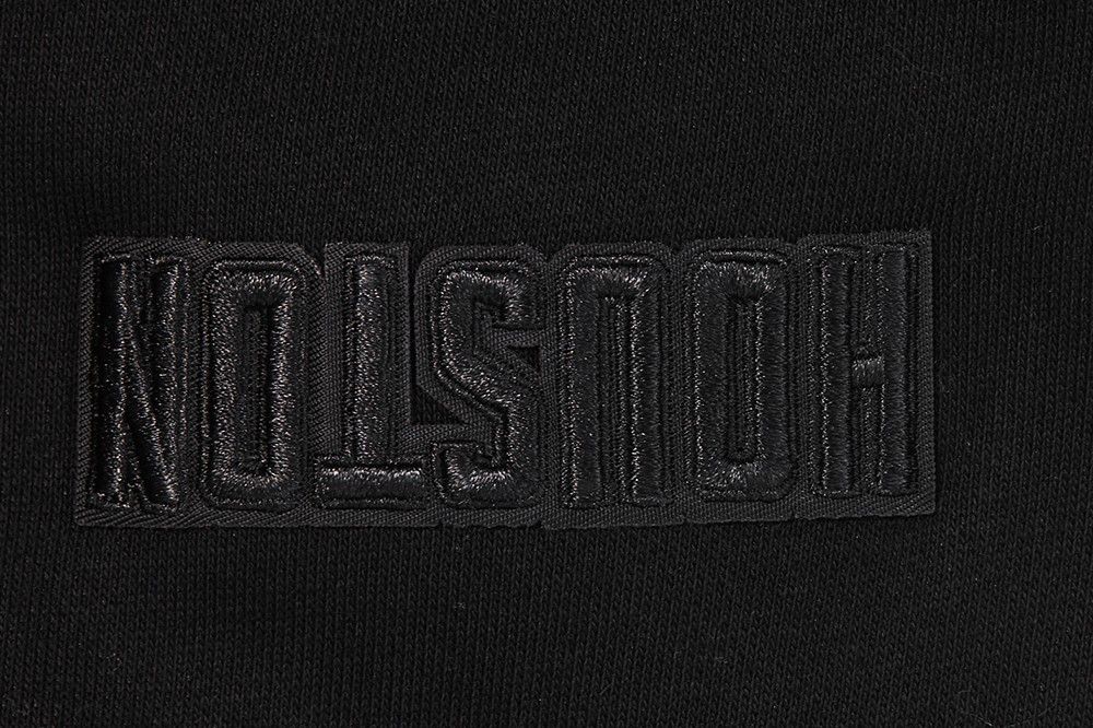 Pro Standard Women's Houston Rockets Black Neutral Fleece Crewneck Sweatshirt product image