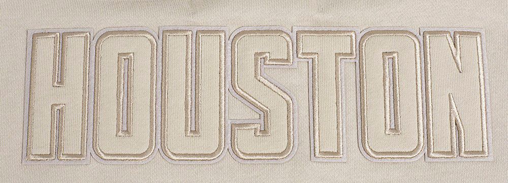 Pro Standard Women's Houston Rockets Taupe Neutral Fleece Crewneck Sweatshirt product image