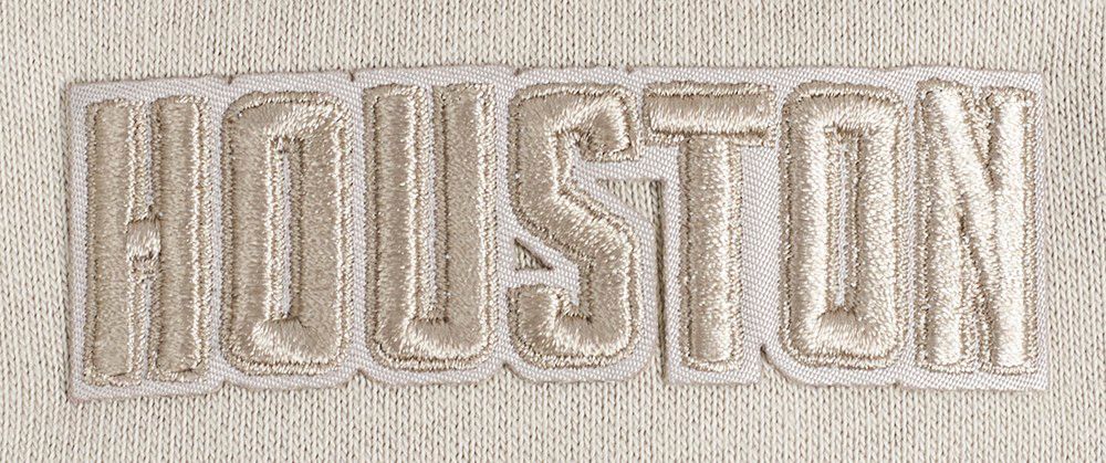 Pro Standard Women's Houston Rockets Taupe Neutral Fleece Crewneck Sweatshirt product image
