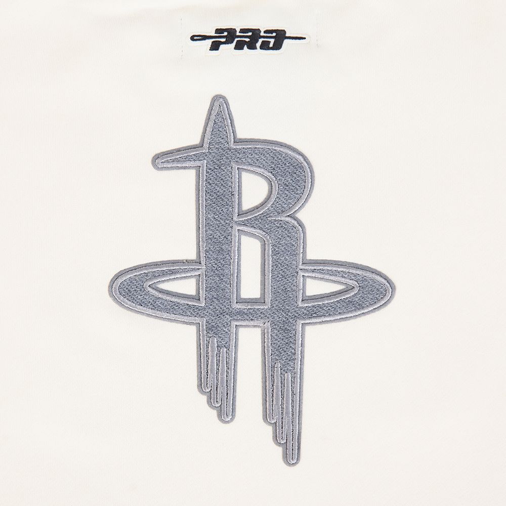 Pro Standard Women's Houston Rockets Off White Reverse French Terry Crewneck Sweatshirt product image