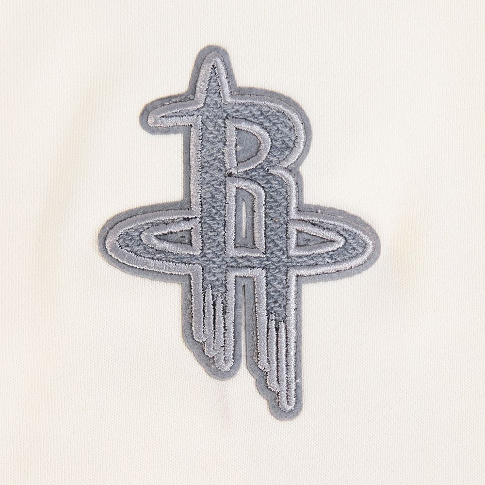 Pro Standard Women's Houston Rockets Off White Reverse French Terry Crewneck Sweatshirt product image