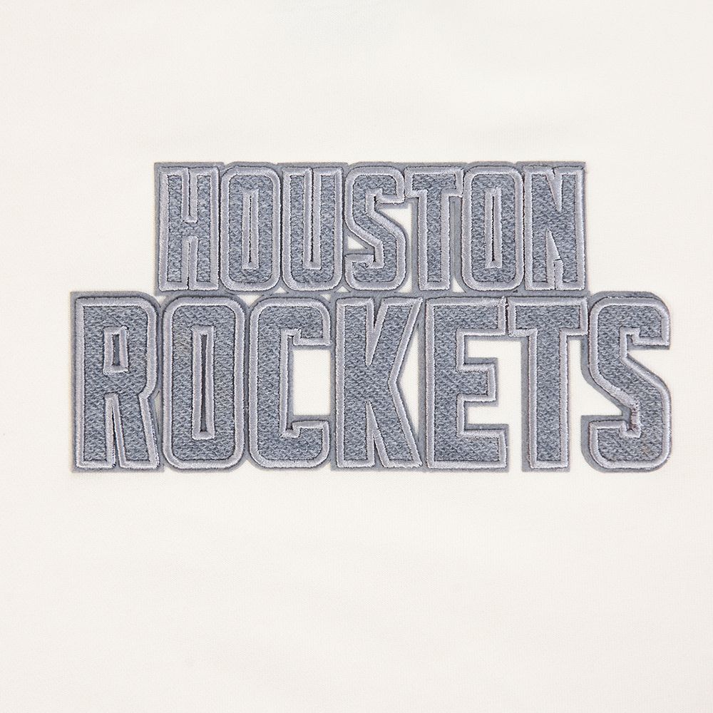 Pro Standard Women's Houston Rockets Off White Reverse French Terry Crewneck Sweatshirt product image