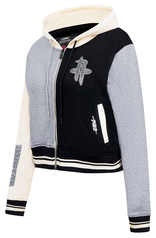 Pro Standard Women's Houston Rockets Black Reverse French Terry Pullover Hoodie product image