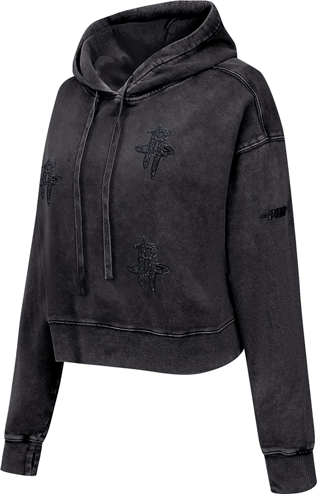Pro Standard Women's Houston Rockets Black Crystalline Cropped Pullover Hoodie product image