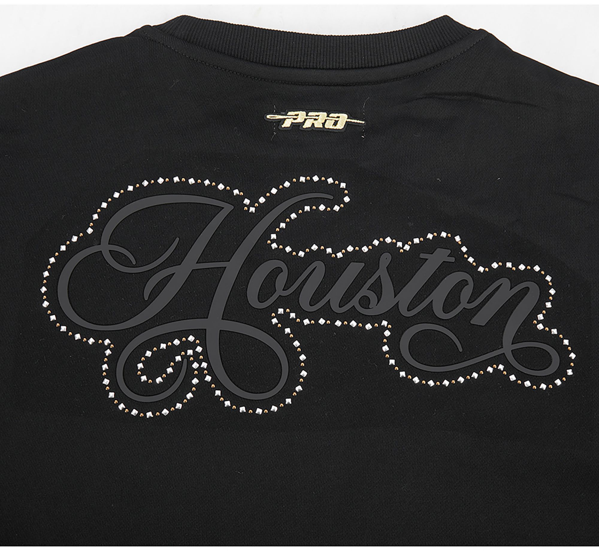 Pro Standard Women's Houston Rockets Black Renegade Crewneck Sweatshirt product image
