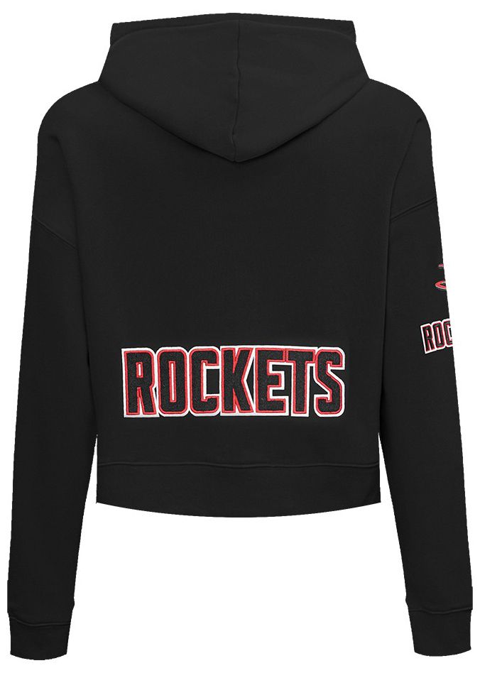 Pro Standard Women's Houston Rockets Black Classic Cropped Fleece Pullover Hoodie product image