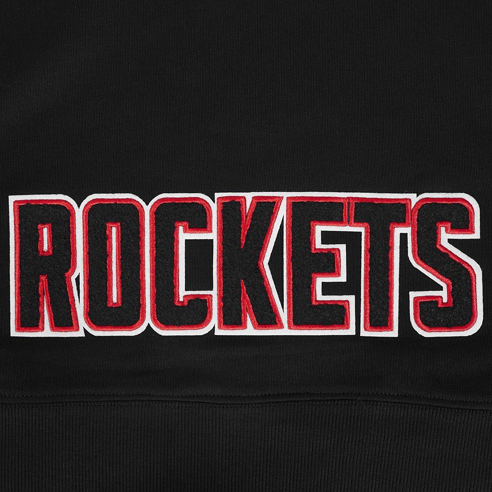 Pro Standard Women's Houston Rockets Black Classic Cropped Fleece Pullover Hoodie product image