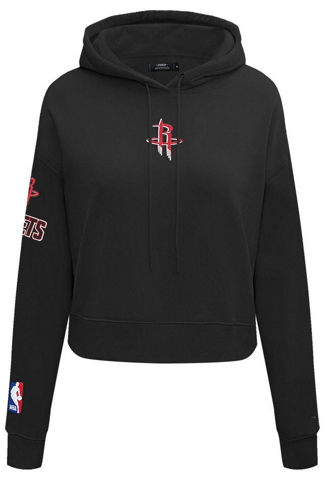 Pro Standard Women's Houston Rockets Black Classic Cropped Fleece Pullover Hoodie product image