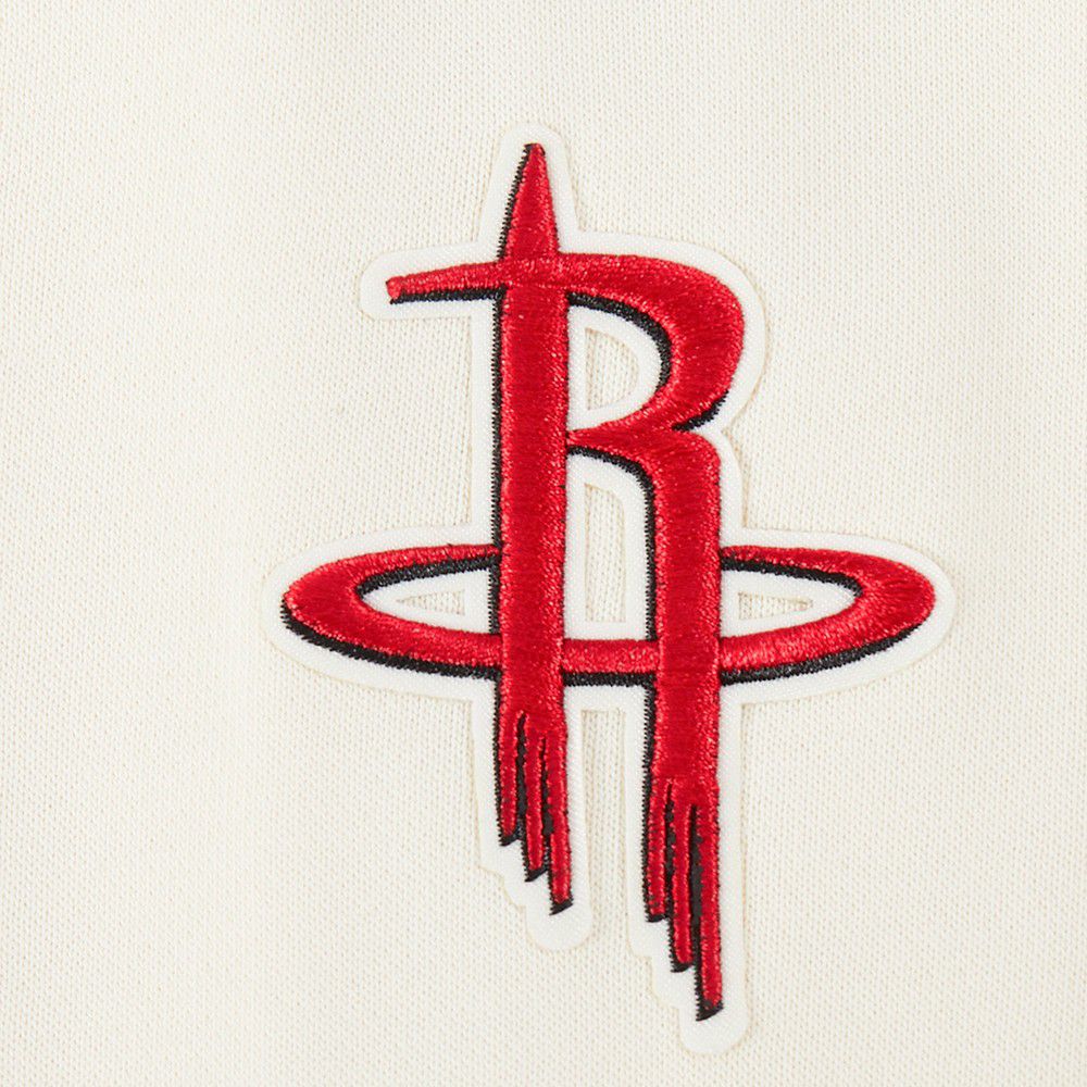 Pro Standard Women's Houston Rockets Off White Retro Classic Fleece Crewneck Sweatshirt product image