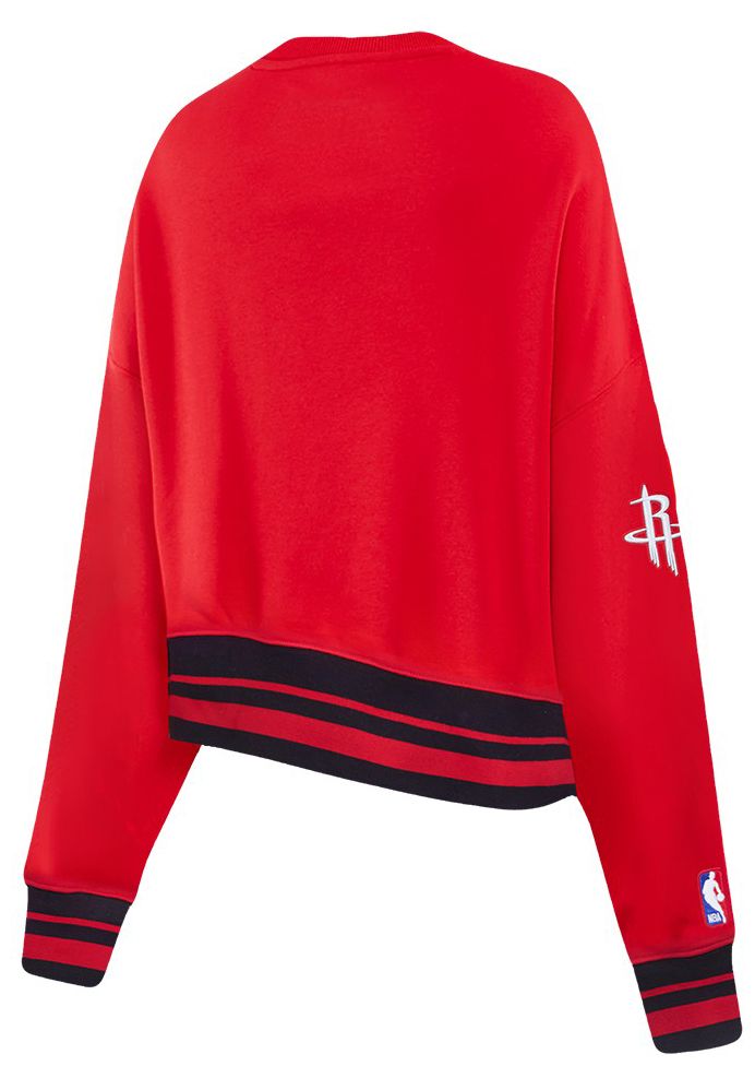 Pro Standard Women's Houston Rockets Red Retro Classic Fleece Crewneck Sweatshirt product image