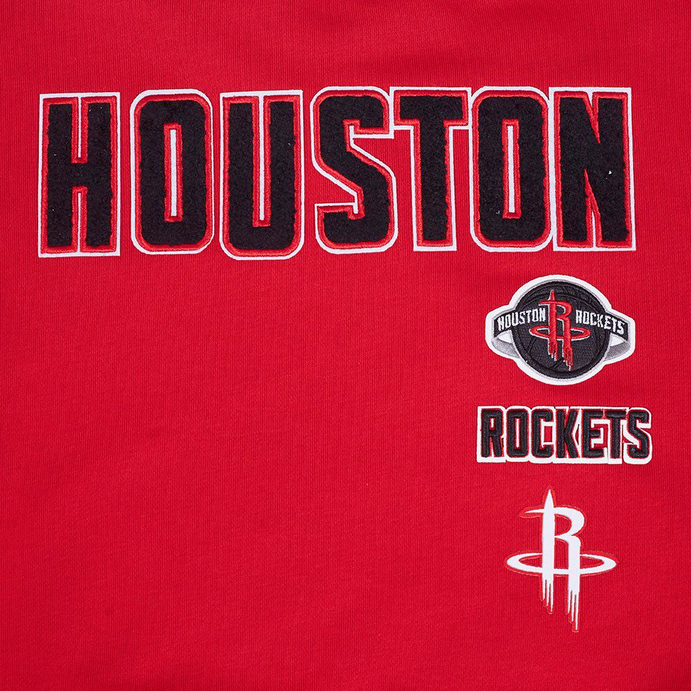Pro Standard Women's Houston Rockets Red Retro Classic Fleece Crewneck Sweatshirt product image