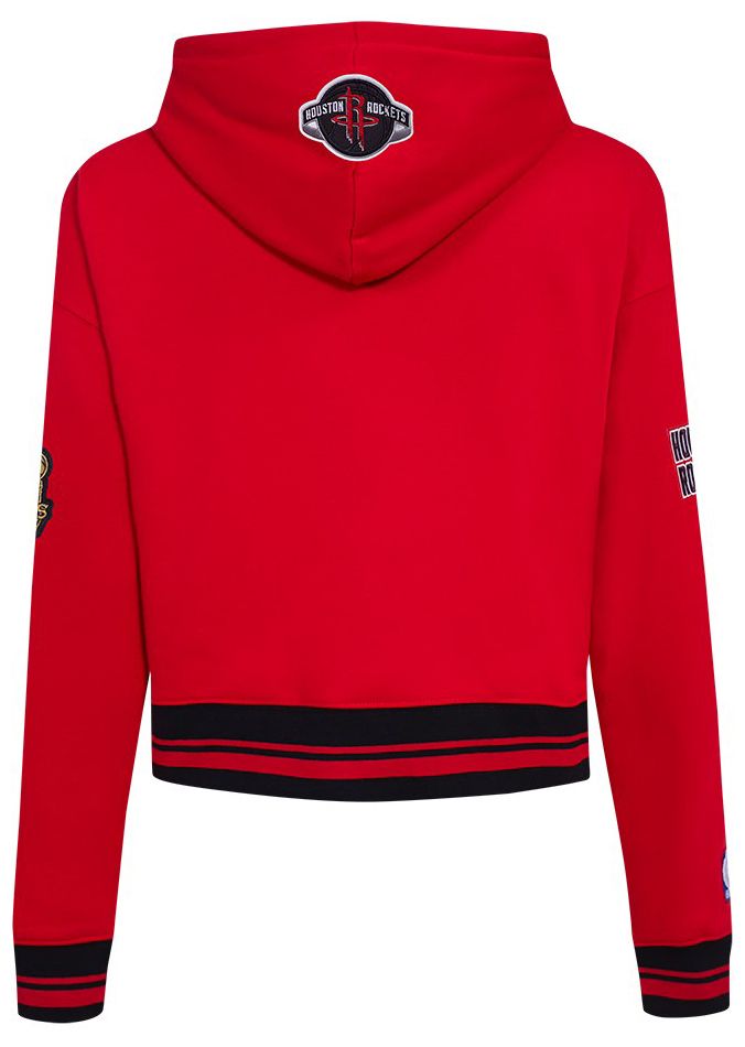Pro Standard Women's Houston Rockets Red Retro Classic Cropped Fleece Pullover Hoodie product image
