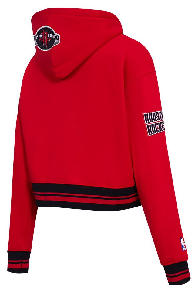 Pro Standard Women's Houston Rockets Red Retro Classic Cropped Fleece Pullover Hoodie product image