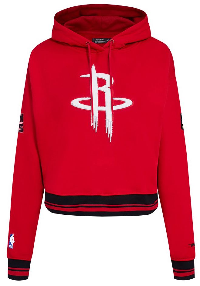 Pro Standard Women's Houston Rockets Red Retro Classic Cropped Fleece Pullover Hoodie product image