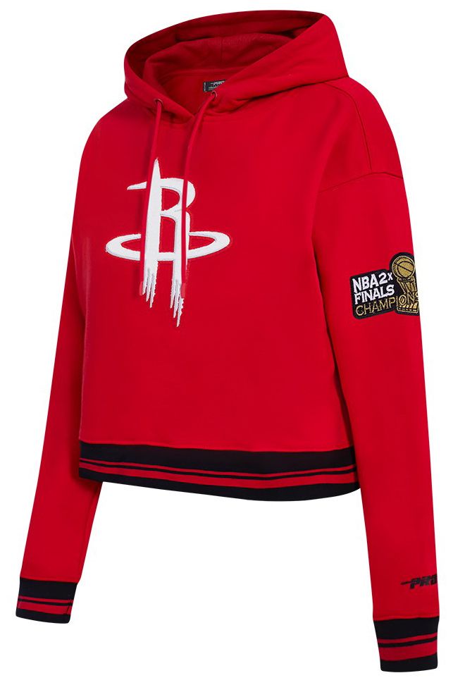 Pro Standard Women's Houston Rockets Red Retro Classic Cropped Fleece Pullover Hoodie product image