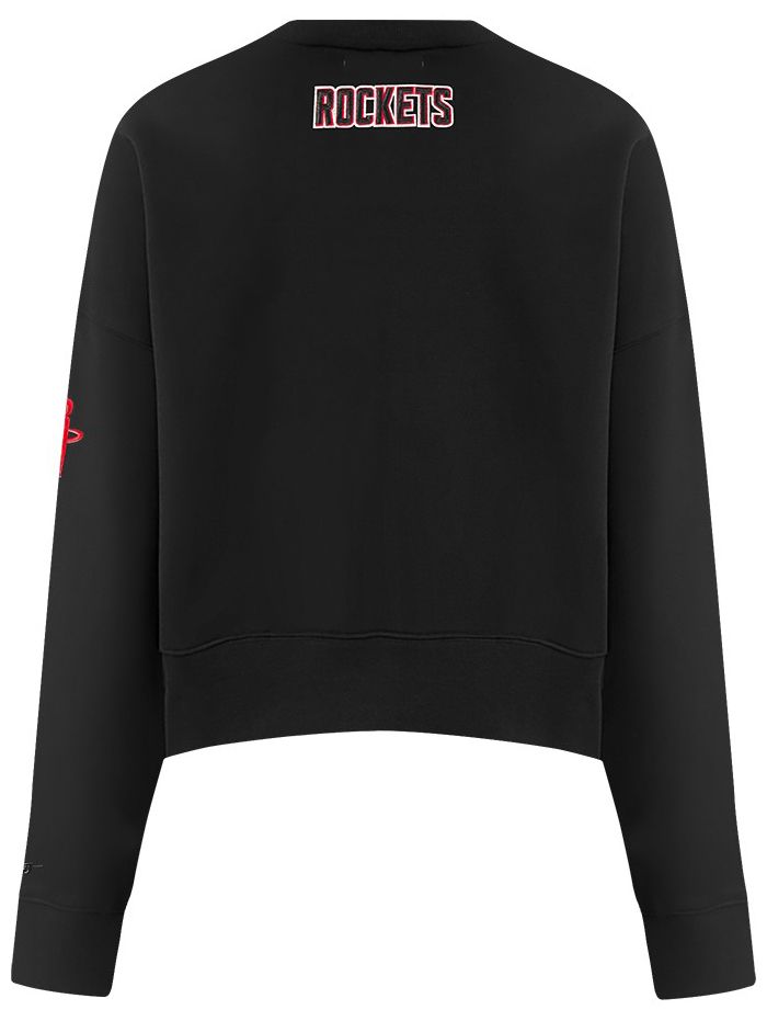 Pro Standard Women's Houston Rockets Black Classic Fleece Crewneck Sweatshirt product image