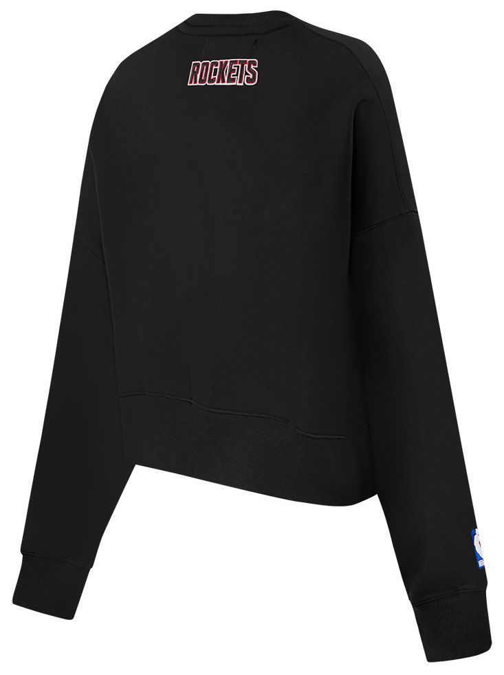 Pro Standard Women's Houston Rockets Black Classic Fleece Crewneck Sweatshirt product image