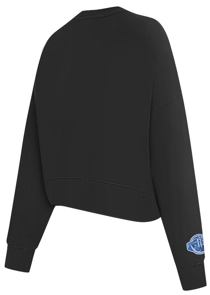 Pro Standard Women's Houston Rockets Black Varsity Blues Fleece Crewneck Sweatshirt product image