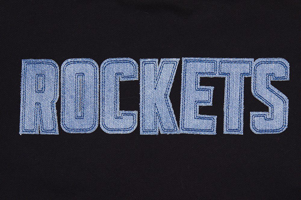 Pro Standard Women's Houston Rockets Black Varsity Blues Fleece Crewneck Sweatshirt product image