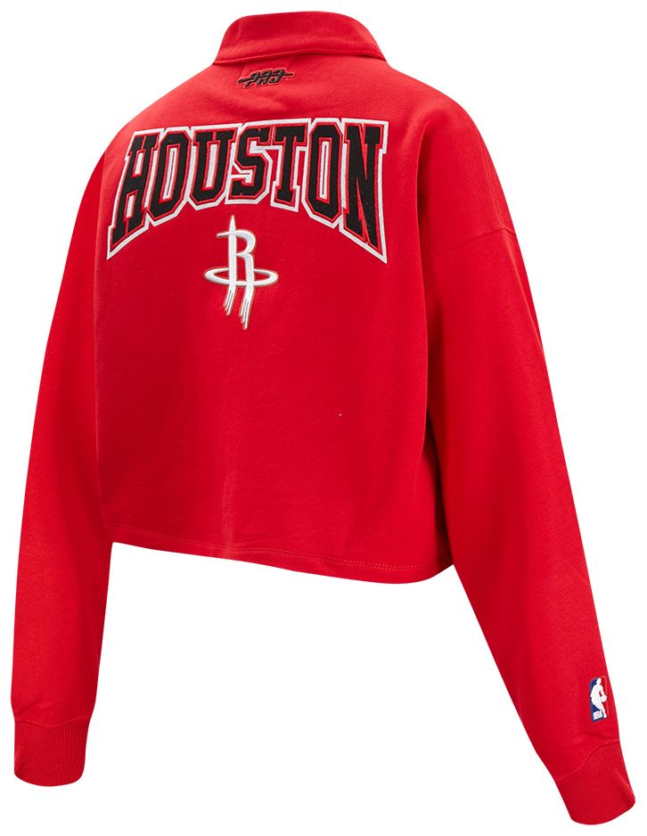 Pro Standard Women's Houston Rockets Red Crest Emblem Long Sleeve Polo product image