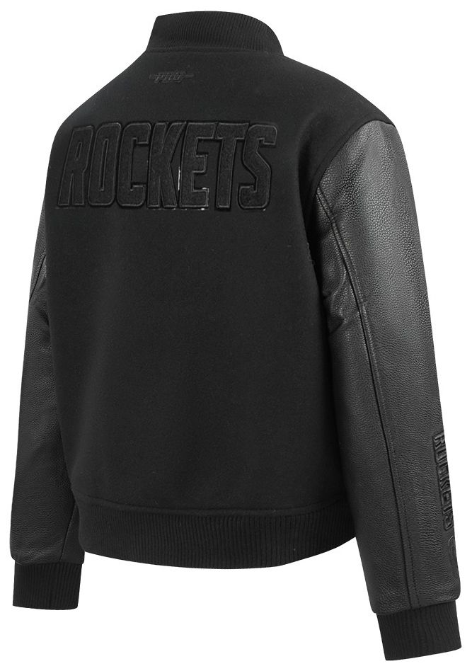 Pro Standard Women's Houston Rockets Black Classic Wool Varsity Jacket product image