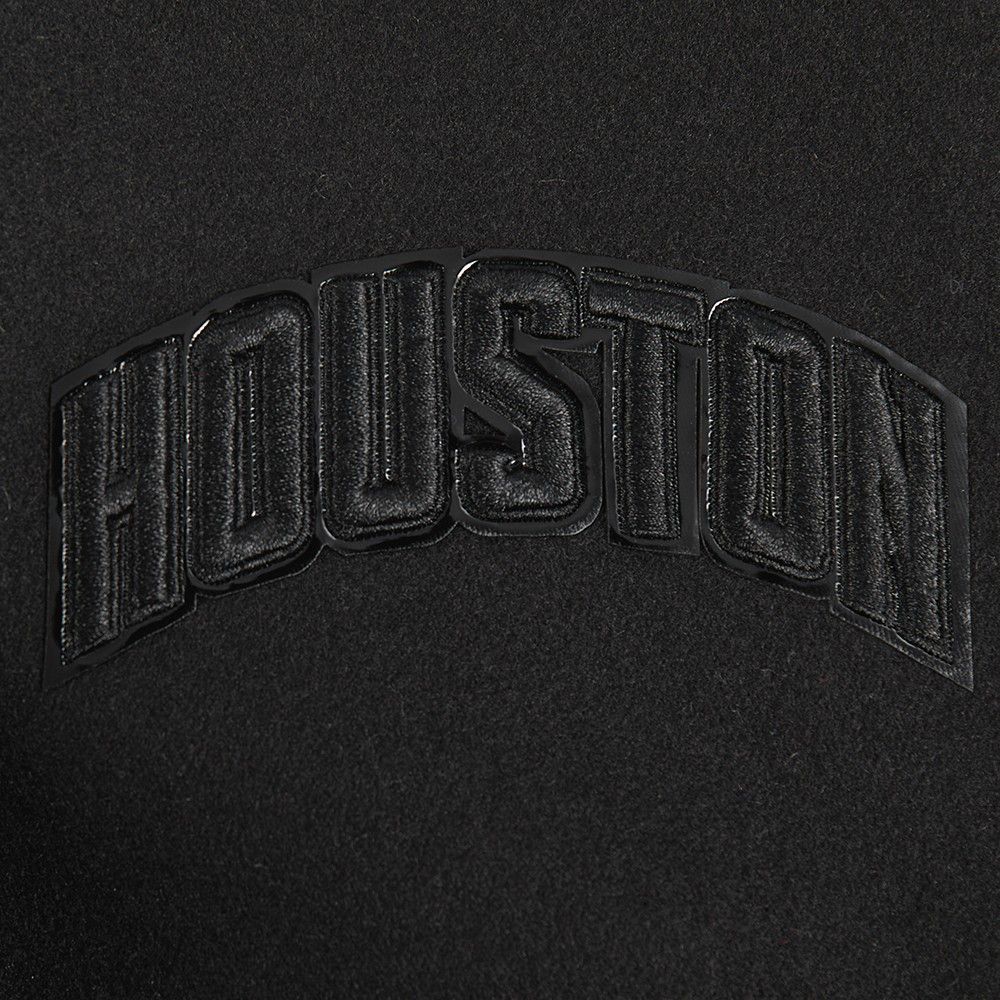 Pro Standard Women's Houston Rockets Black Classic Wool Varsity Jacket product image