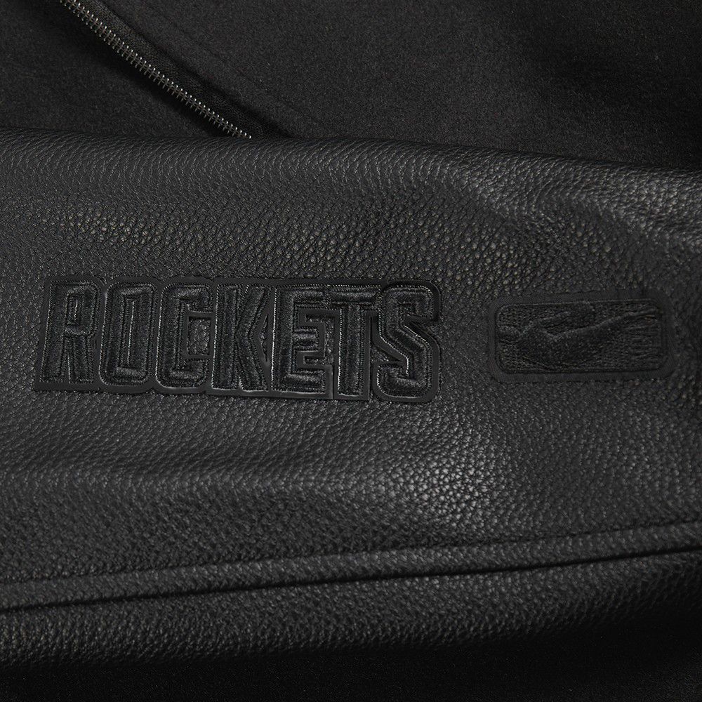 Pro Standard Women's Houston Rockets Black Classic Wool Varsity Jacket product image