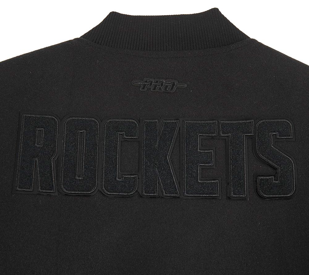 Pro Standard Women's Houston Rockets Black Classic Wool Varsity Jacket product image